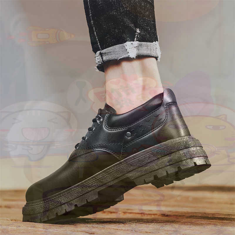 Men'S Grooming Experience - Sepatu Pria Tenis Pelatih Fashion Kulit